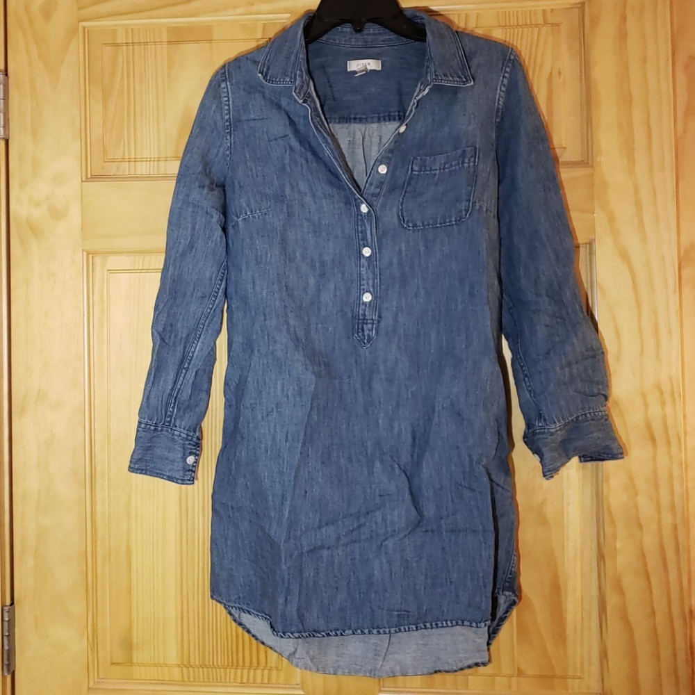 J Crew Denim Shirt Dress
